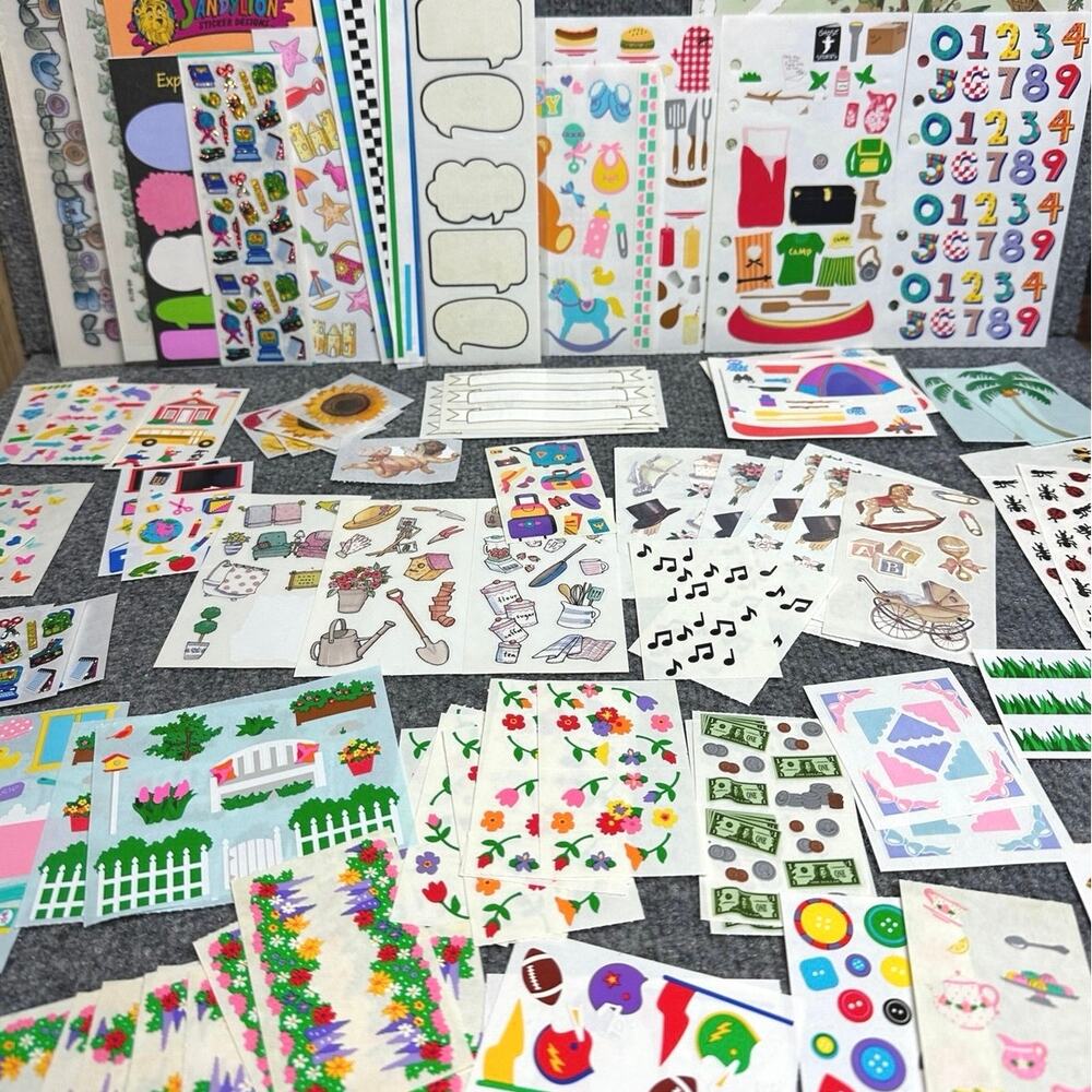 Vintage huge lot 80s 90s stickers Mrs Grossman Stickopotomus Frances Meyer MORE
